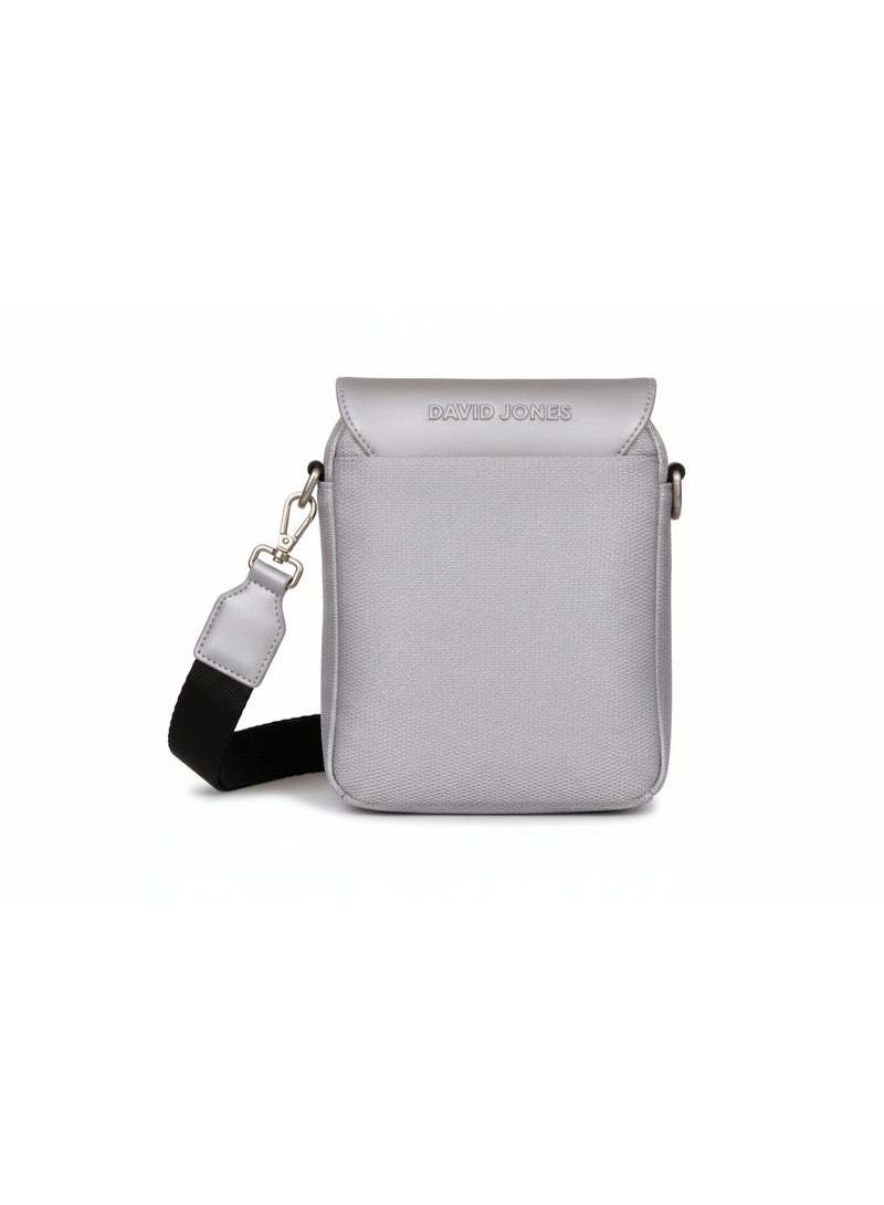 David Jones Womens Handbag Stylish and Durable Everyday Carry | Color Silver (CM7491) - Image 2